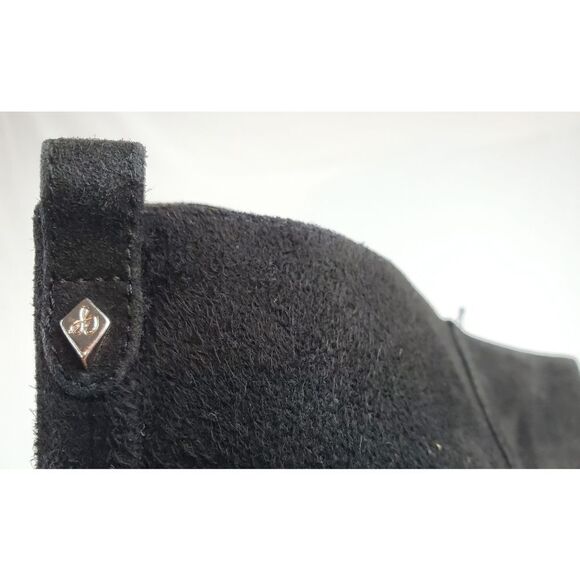Sam Edelman Caprice Black Suede Heeled Boots - Picture 6 of 10